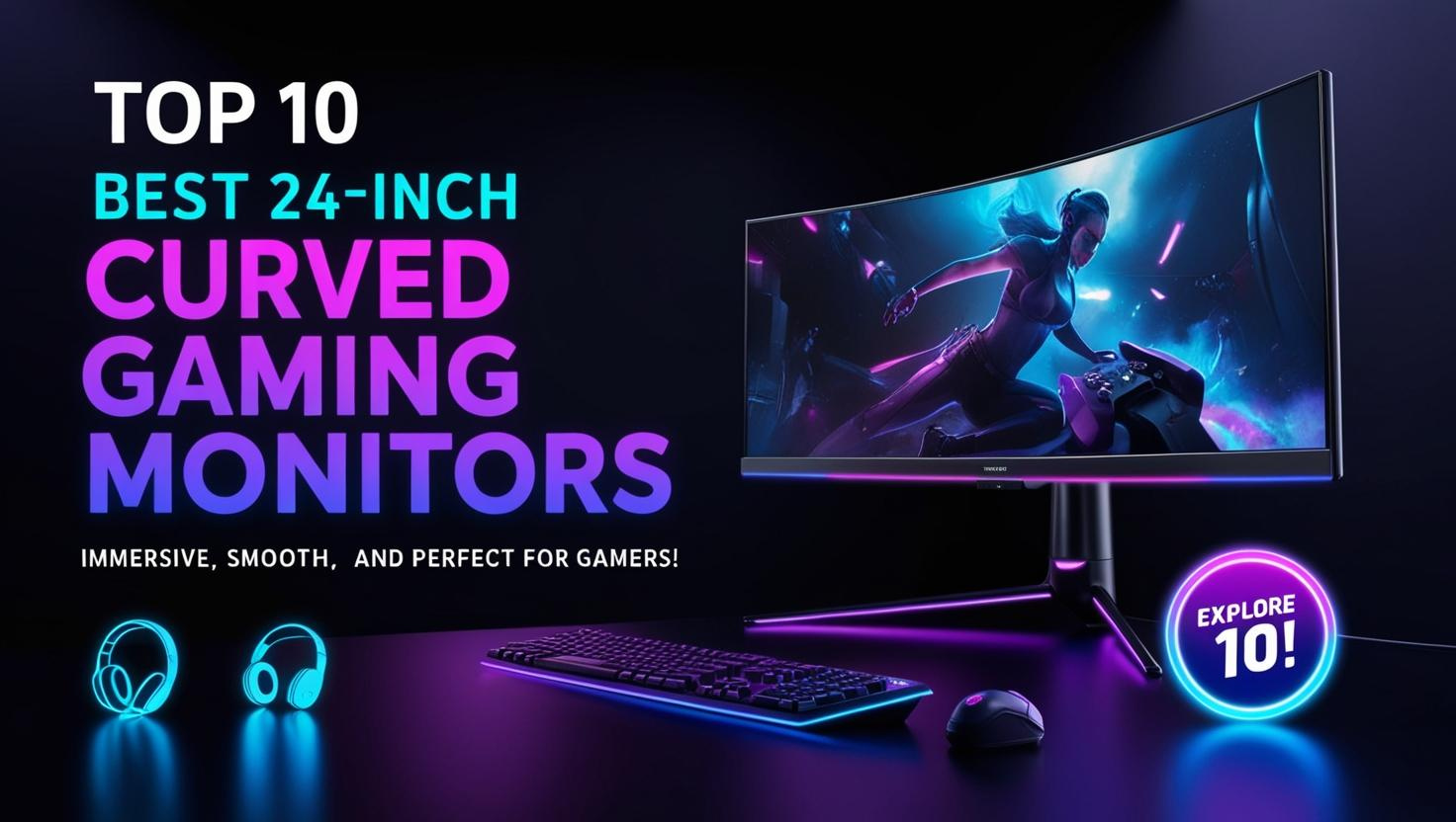 Top 10 Best 24-Inch Curved Gaming Monitors in 2025