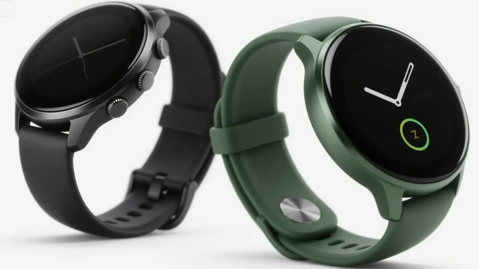 Google Pixel Watch 3 and Samsung Galaxy Watch 7 side by side on a white background.