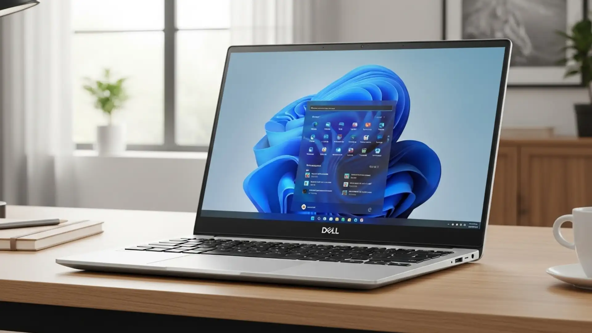 Dell Inspiron 15 Review best budget laptop under $900 with touchscreen display on a modern desk.