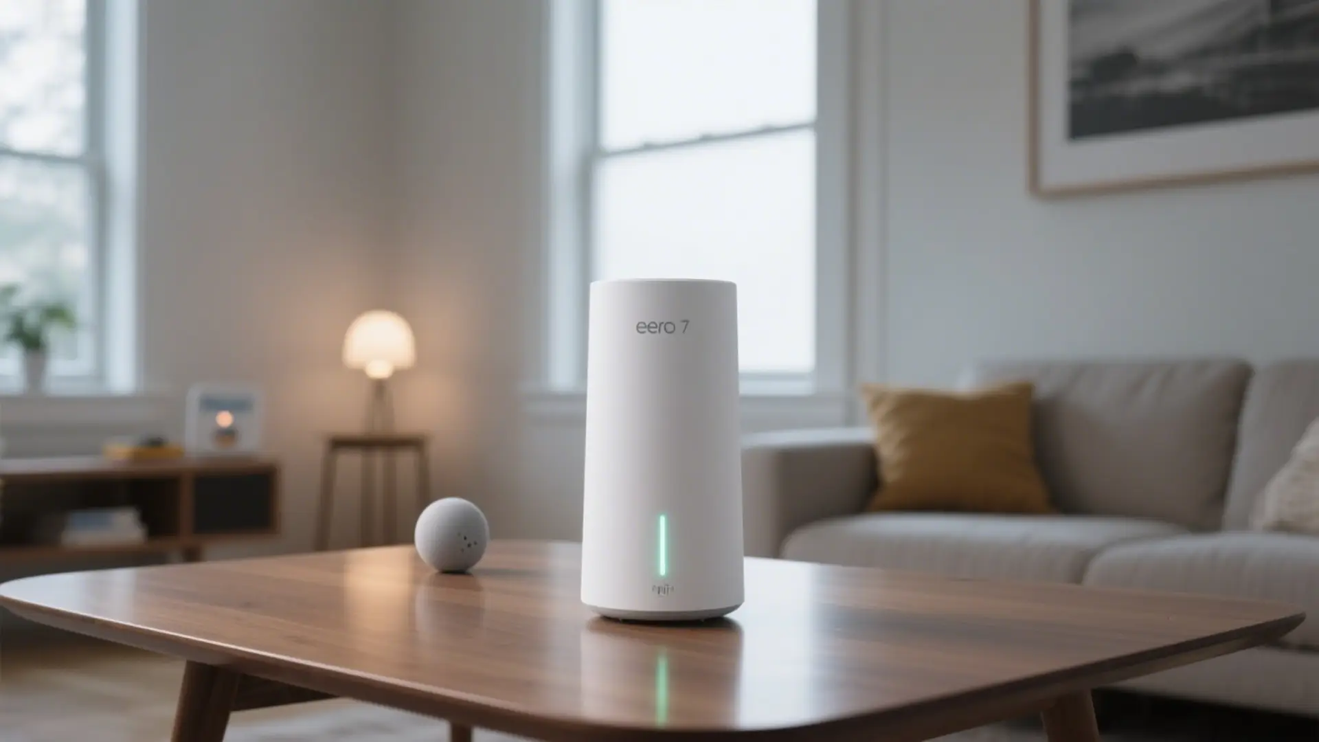 eero Pro 7 Wi-Fi 7 Mesh Router in Modern Home