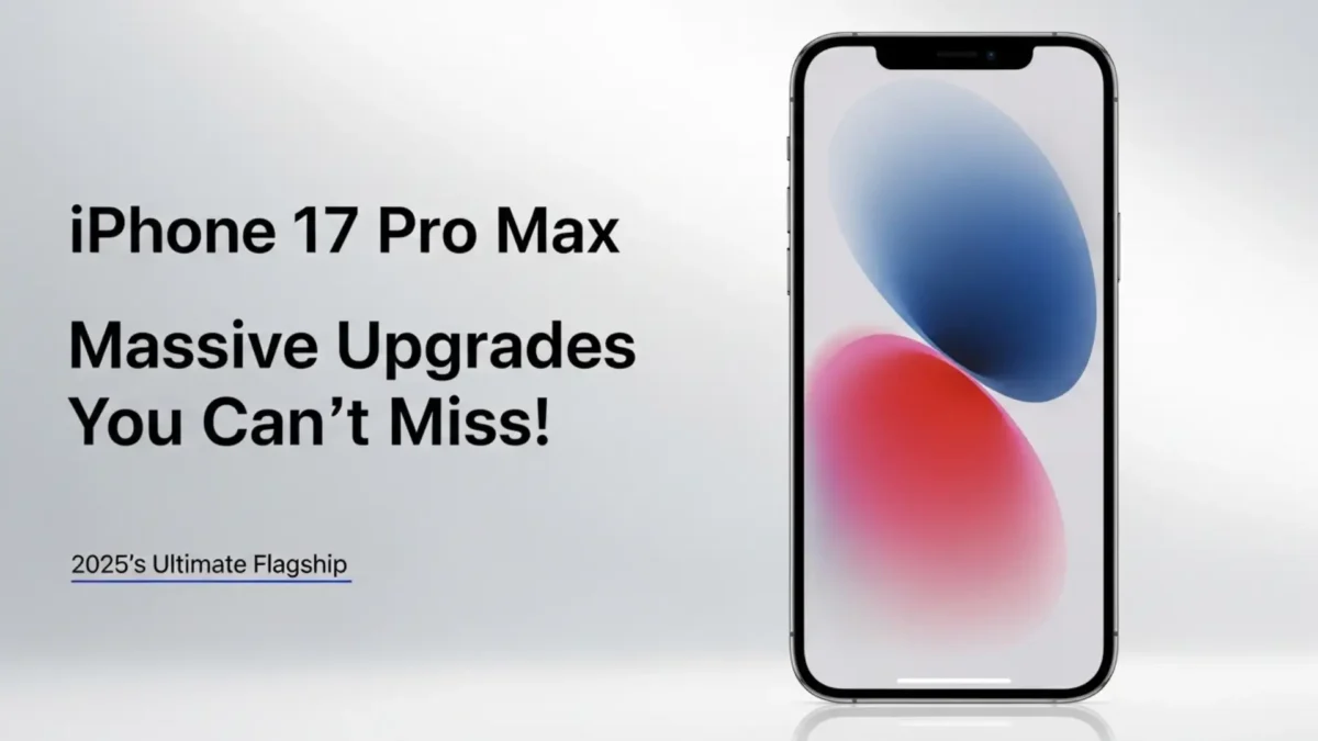 Apple iPhone 17 Pro Max Leak Roundup: All the Confirmed Features, Specs, and Upgrades You Need to Know 1 Sleek Apple iPhone 17 Pro Max in Sky Blue with horizontal camera bar and repositioned Apple logo