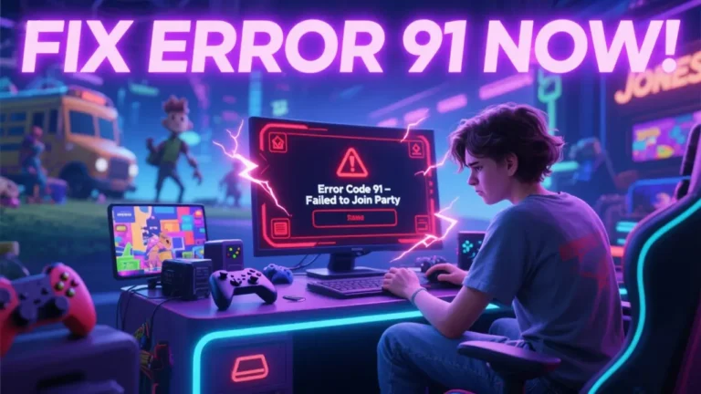 How to Fix Fortnite Error Code 91